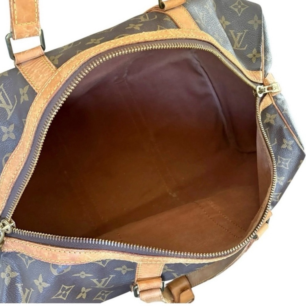 💯Authentic Louis Vuitton Brown Monogram Travel Bag certified by Poshmark - Picture 9 of 11